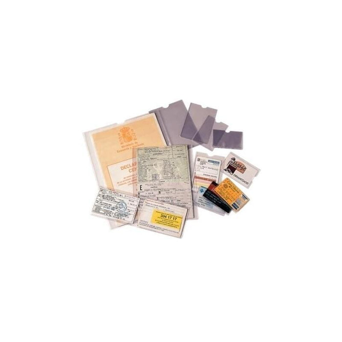 Esselte Funda Portacarnets 90q 93x138mm Pvc Liso 140 Micras Caja 100u Transparente
