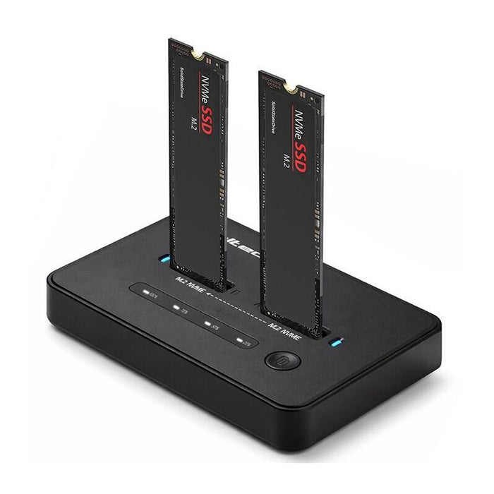 Estación De Acoplamiento Ssd M.2 Nvme Pcie Usb-C 20 Gb/S, Clonación Dual Sin Conexión De 2 X 8 Tb