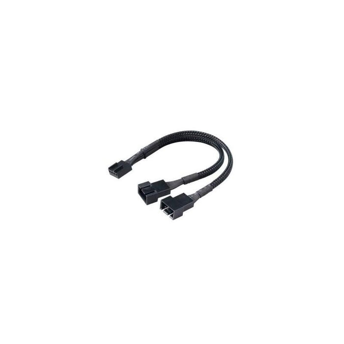 Este Cable Divisor Pwm Permite Conectar 2 Ventiladores Pwm En Un Solo Conector Pwm De La Placa Base. También Se Puede Utilizar En Los Ventiladores De 3 Pines, En Este Caso El Ventilador Estará Siempre En La Rotación Máxima.