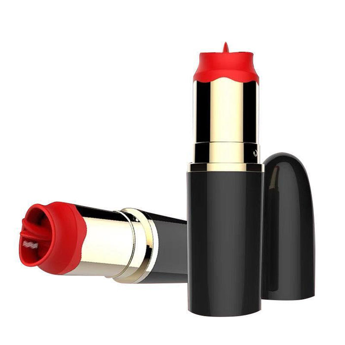 Estimulador De Pintalabios Con Lengua Estimuladora Usb Negro