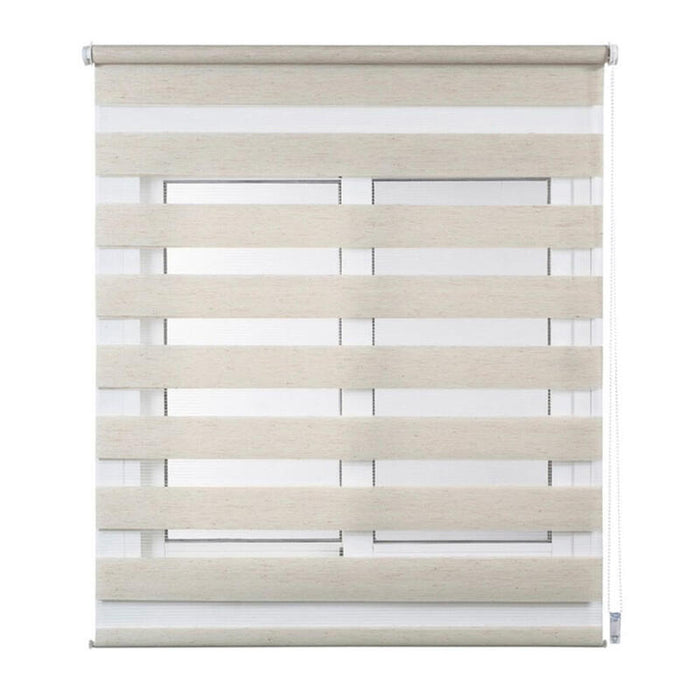 Estor Enrollable Clip&Fix Noche&Dia Lino 150x180cm