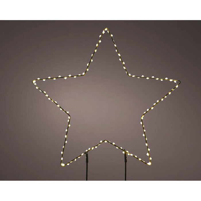Estrella Microleds De Estaca, Ø38x0,6cm. Lumineo