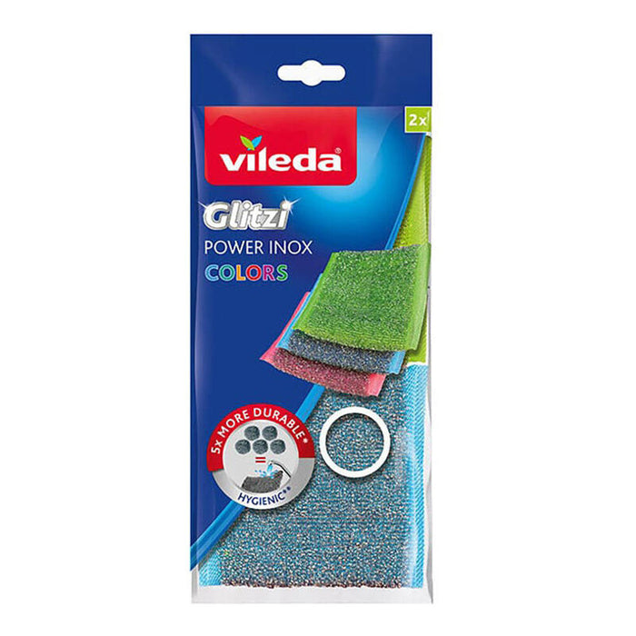 Estropajo De Acero Inoxidable Glitzi Colores 2 Uds