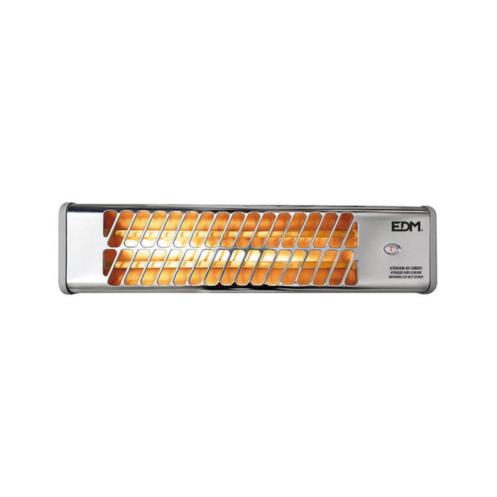 Estufa De Baño De Cuarzo - Modelo Cromo - 600-1200w Orientable - Edm