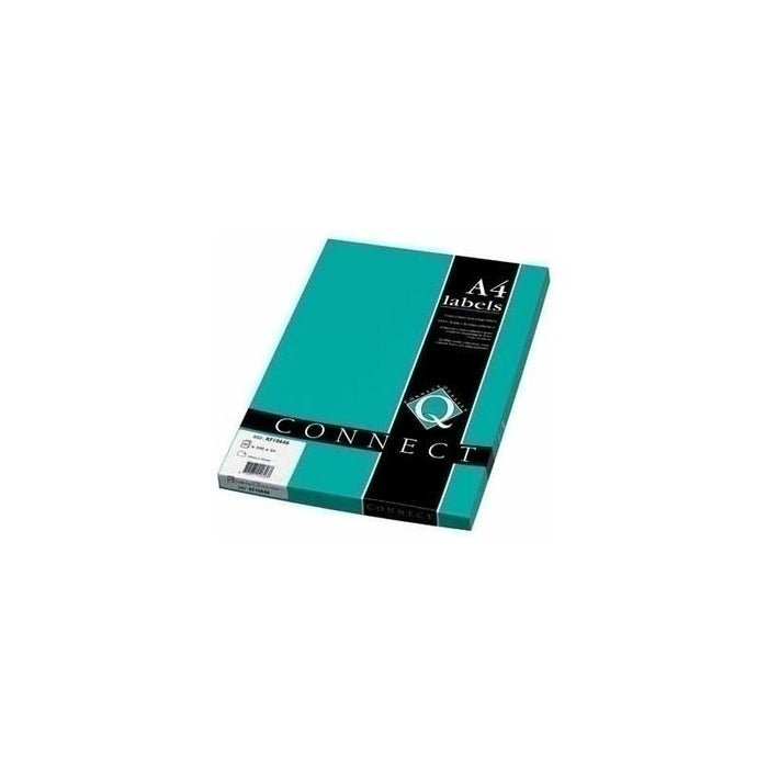 Etiqueta Adhesiva Q-Connect Kf10648 Tama  O 70x42 Mm Fotocopiadora Laser Ink-Jet Caja Con 100 Hojas Din A4