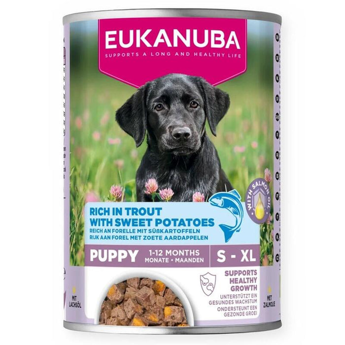 Euk Dog Can Lc Pup Ab Trut&Swpt 400g