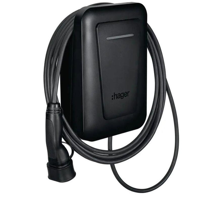 Evcs Estación De Carga Hager Witty One 11 Kw 3f Rfid Bluetooth Con Cable De 6,5 M T2