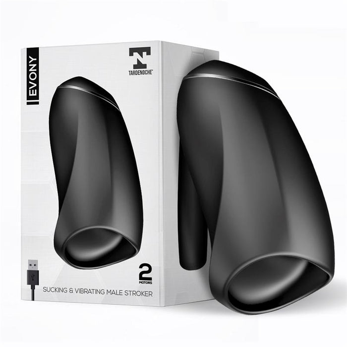 Evony Masturbador Masculino Sexo Oral Succión Y Vibración 2 Motores Usb Silicona
