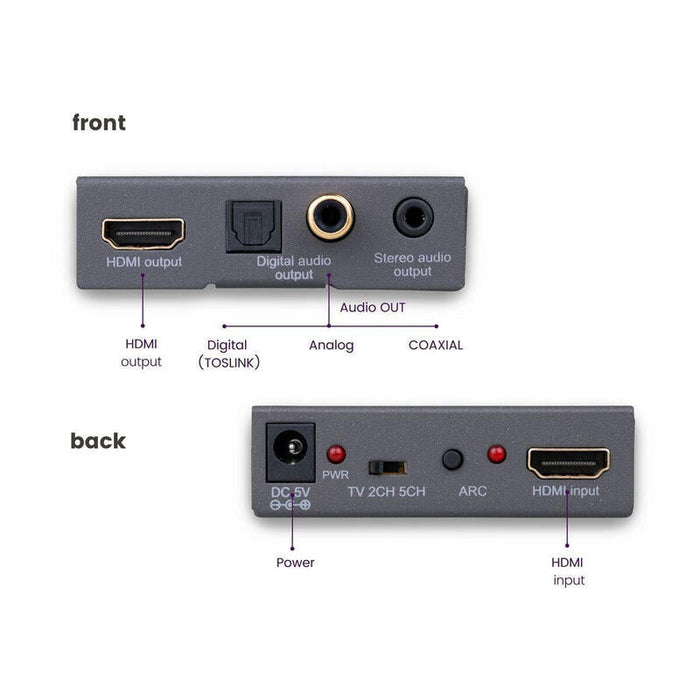 Extractor De Audio Marmitek Hdmi Converter 4k Connect Ae14