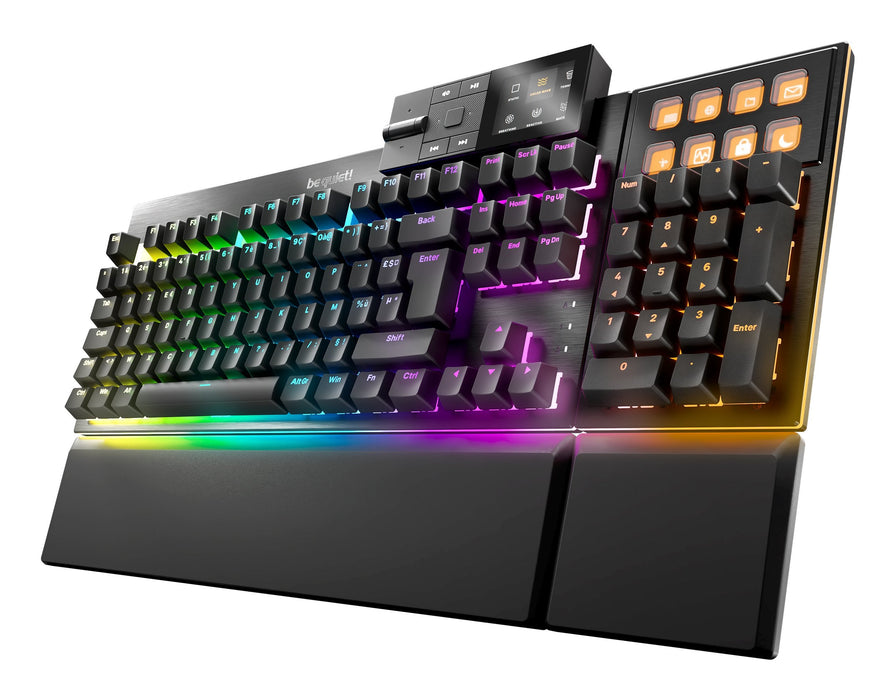 Teclado Gamer Mecánico (Silent Táctil) Be Quiet Dark Mount Rgb (Negro)