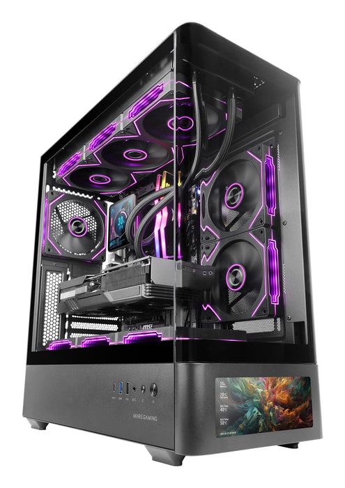 EAN 8435693112709 - Mars Gaming MCLCDPRO carcasa de ordenador Midi Tower Negro imagen 1