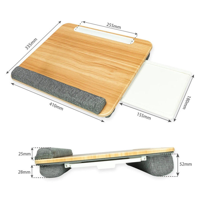 EAN 8059018366594 - Techly ICA-TBL 102 soporte para ordenador portátil Gris, De madera imagen 3