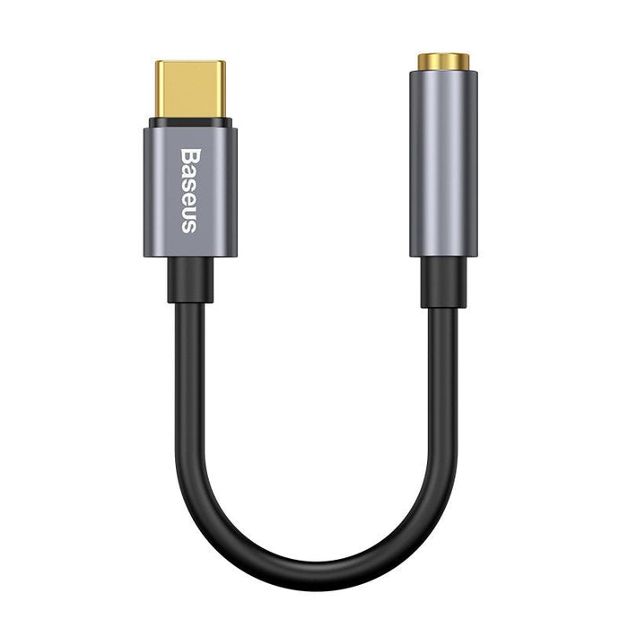 Baseus L54 Cable De Teléfono Móvil Negro, Gris Usb C 3,5mm
