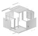 EAN 5901969430141 - Lanberg WF01-6609-00S armario rack 9U Bastidor de pared Gris imagen 14