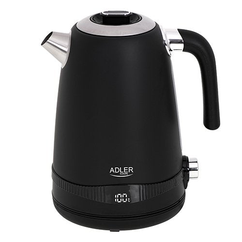 EAN 5902934839266 - Adler AD 1295b tetera eléctrica 1 L 2200 W Negro, Acero inoxidable imagen 1