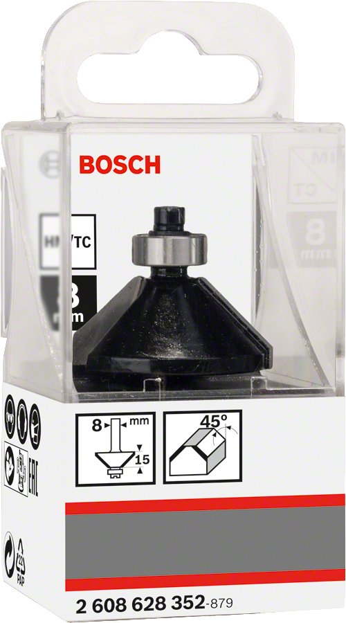 EAN 3165140358132 - Bosch 2 608 628 352 fresa para ruteadora Fresa de biselado 1 pieza(s) imagen 2