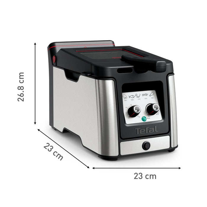 EAN 3016661173783 - Tefal Clear Duo FR600D Sencillo 0,65 L Independiente 2000 W Freidora Negro, Acero inoxidable imagen 10