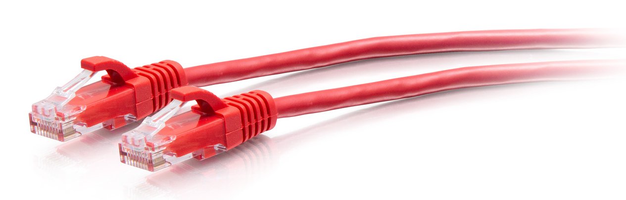 C2g 3ft (0.9m) Cat6a Snagless Unshielded (Utp) Slim Ethernet Network Patch Cable Red Cable De Interconexión Rj-45 (M) A Rj-45 (M) 90 Cm 4.8 Mm Utp Cat 6a Moldeado Sin Enganches Rojo