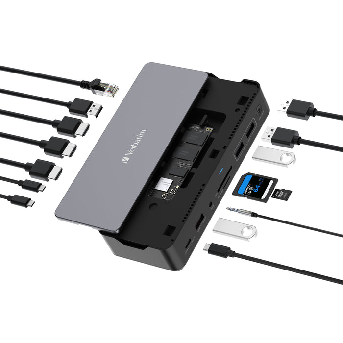 EAN 0023942321743 - Verbatim CDS-15SSD Alámbrico USB 3.2 Gen 1 (3.1 Gen 1) Type-C Negro, Gris imagen 5