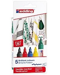EAN 4057305013545 - Edding 4500 marcador 5 pieza(s) Punta de pincel Multicolor imagen 1