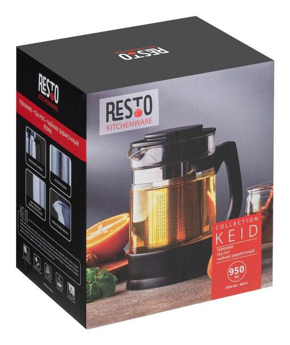EAN 4260709010328 - Resto Kitchenware 90512 tetera Un sola tetera 950 ml Negro, Transparente imagen 8