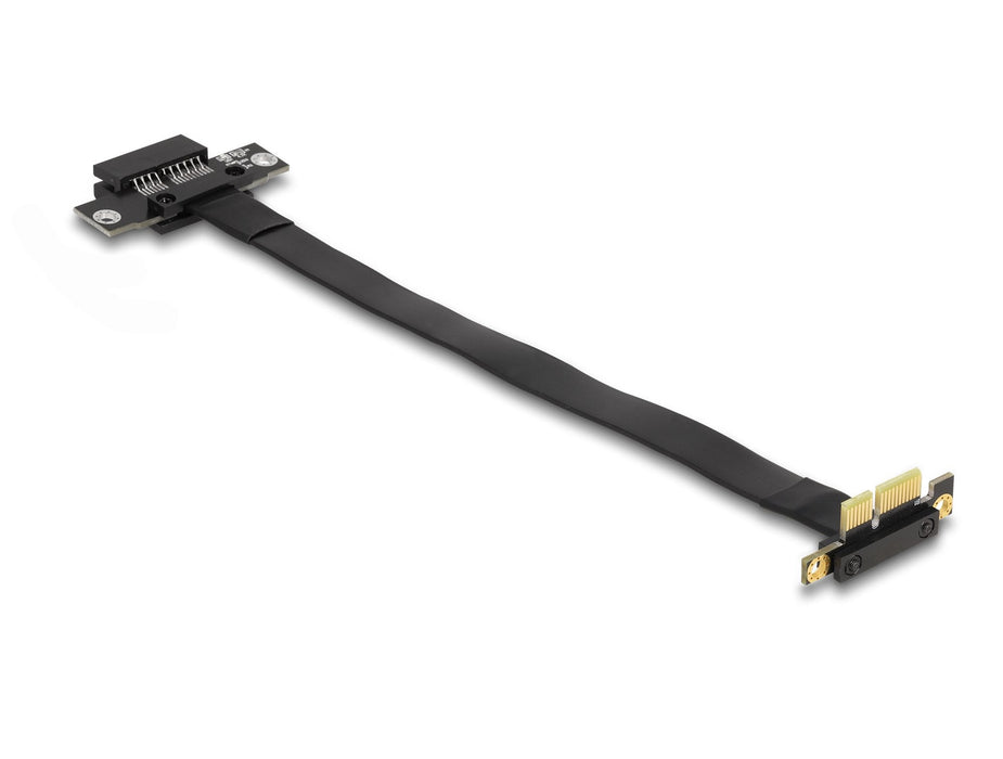 Delock 88023 Tarjeta Elevadora Pci Express X1 Macho Con Ángulo De 90° A Ranura X1 Con Cable 30 Cm