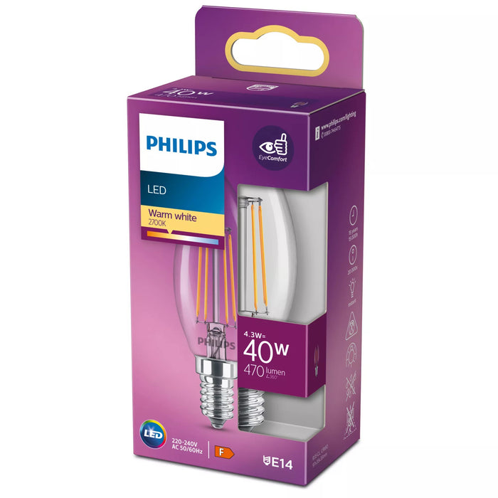 EAN 8718699763077 - Philips 8718699763077 lámpara LED Blanco cálido 2700 K 4,3 W F imagen 2