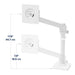EAN 0698833089530 - Ergotron NX Series NX MONITOR ARM WHITE 86,4 cm (34") Escritorio Negro, Blanco imagen 10