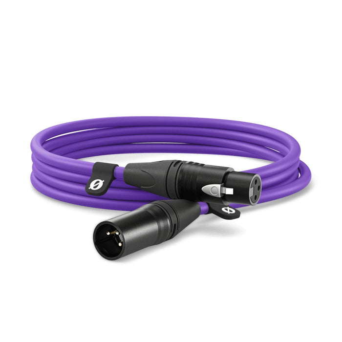 Rode Microphones Cable Xlr Premium Xlr3m-Pu Violeta, 3 Metros Xlr3m-Pu