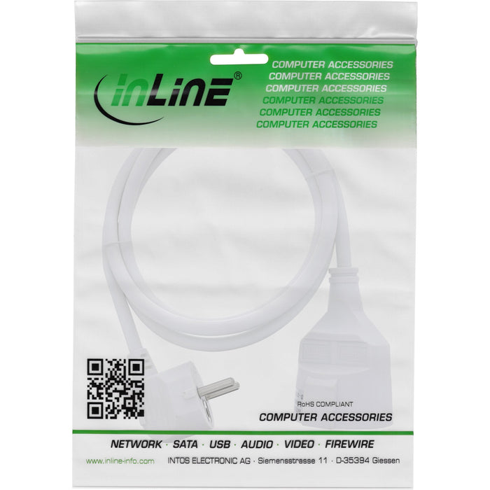 Inline® Power Cable De Extensión Angeld Type F White 2m