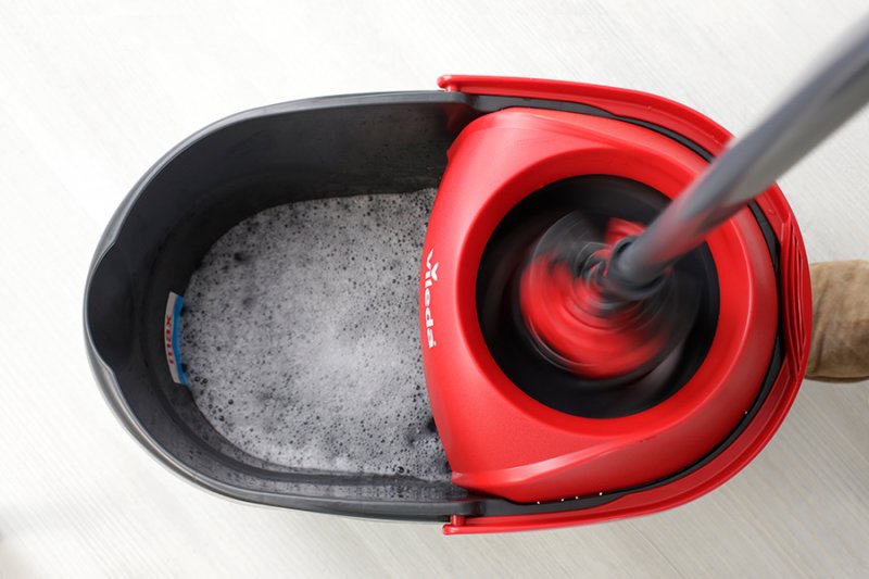 EAN 4023103212213 - Vileda Ultramat Turbo XL fregona Seca y húmeda Microfibra Negro, Rojo imagen 12