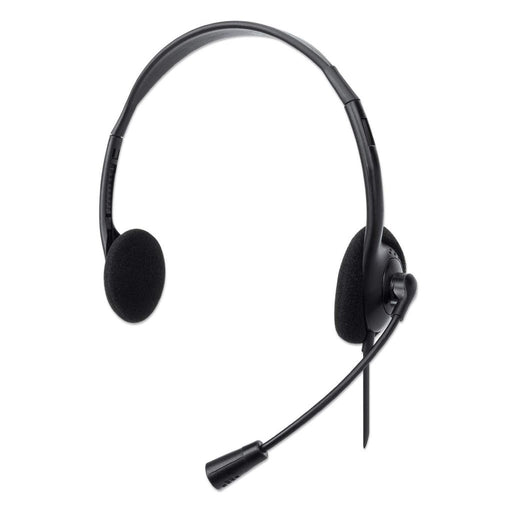 EAN 0766623179850 - Manhattan 179850 auricular y casco Auriculares Alámbrico Diadema Oficina/Centro de llamadas USB tipo A Ne imagen 1