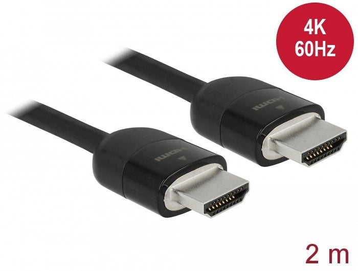 Delock Cable Premium Hdmi 4k 60 Hz 2 M  Negro