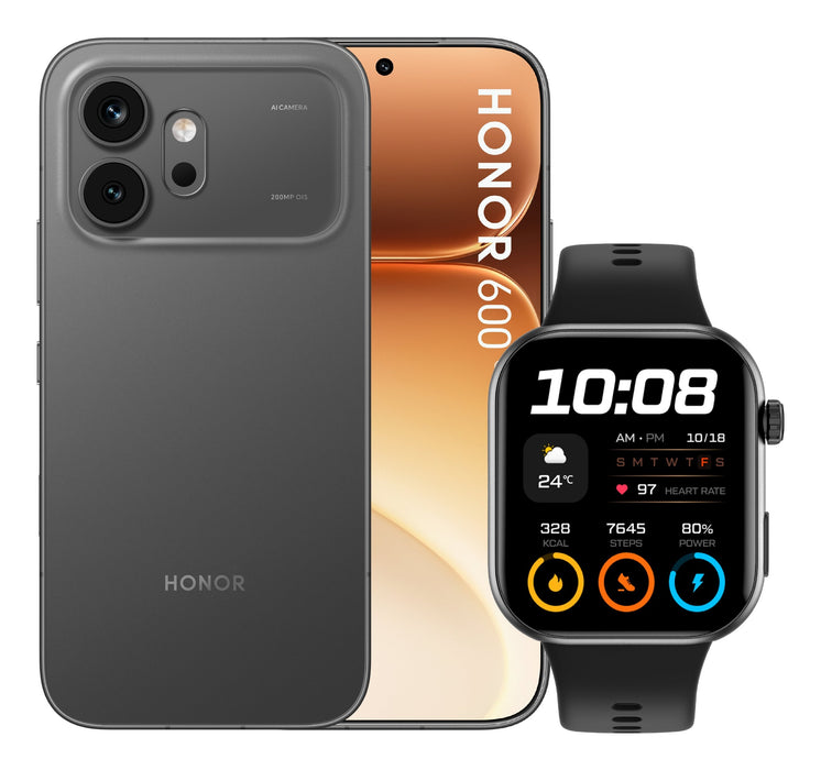 Honor 600 8+512gb 6.57" 5g Velvet Black Ds + Watch 2i Ita
