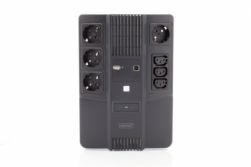 EAN 4016032456582 - Digitus DN-170111 sistema de alimentación ininterrumpida (UPS) Línea interactiva 0,8 kVA 7 salidas AC imagen 3