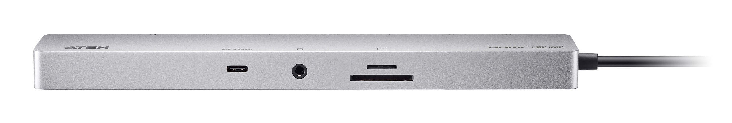 Dock Multifunción11 Puertos Esenciales: 2 Hdmi, 2 Usb-C (1 Para Alimentación Y 1 Para Transmisión De Datos), 3 Usb Tipo A, 1 Sd,