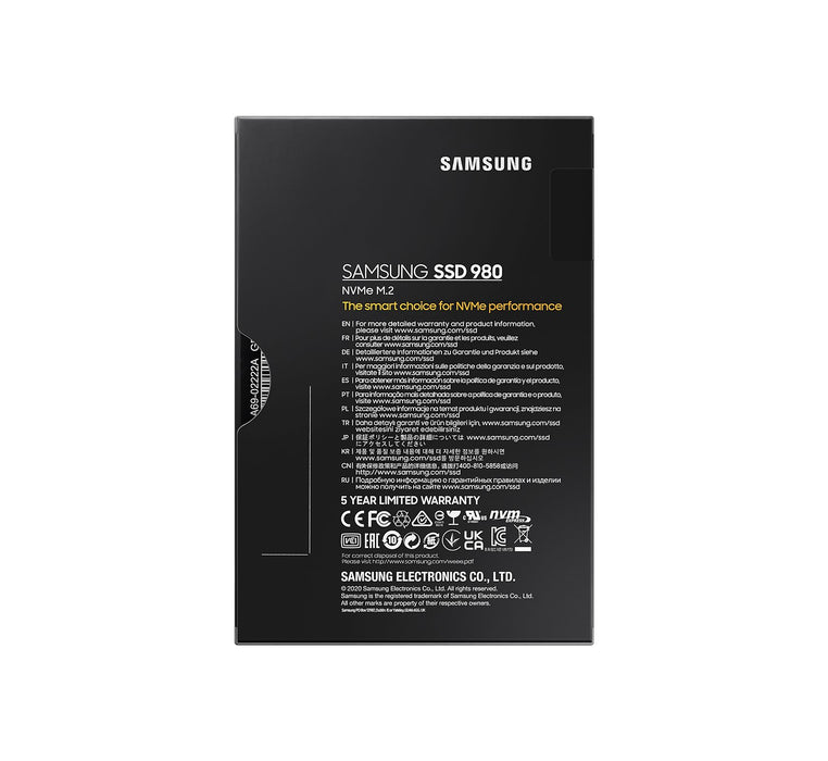 EAN 8806090572227 - Samsung 980 500 GB M.2 PCI Express 3.0 NVMe V-NAND imagen 6