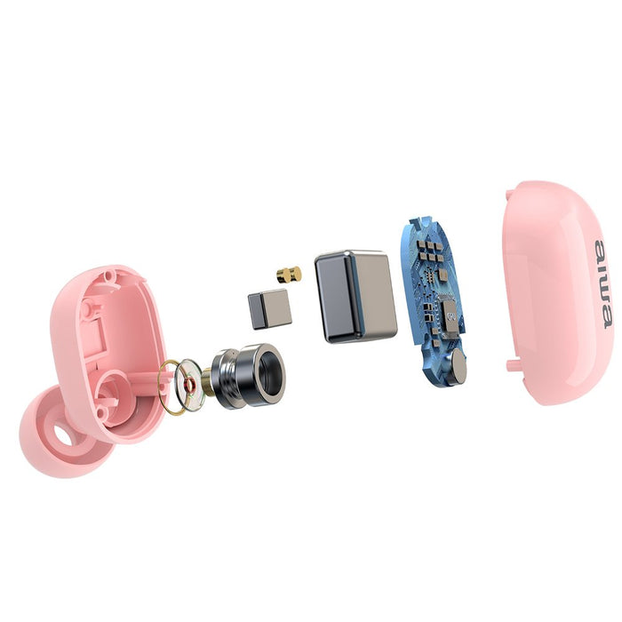 EAN 8435256897463 - Aiwa EBTW-150PK auricular y casco Auriculares Inalámbrico Dentro de oído Llamadas/Música Bluetooth Rosa imagen 11