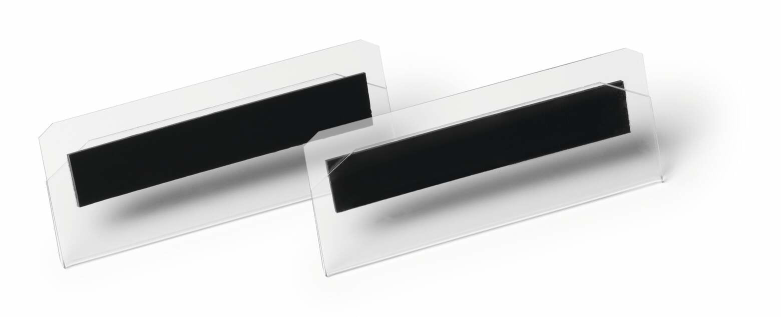Durable Bolsillo Para Etiquetas Tapa Dura Magnético 100x38mm 10uds