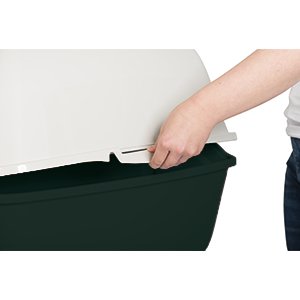 EAN 7610859229540 - Rotho Bailey Gato Caja de arena con cubierta Negro, Blanco imagen 3