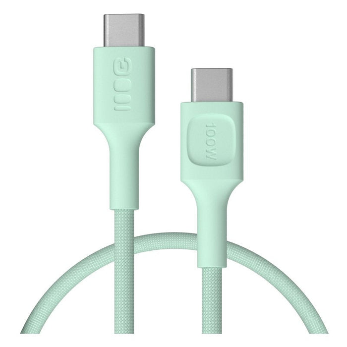 Green Cell Usb-C To Usb-C Cable Powerstream 100w 0.3m Verde - Braided