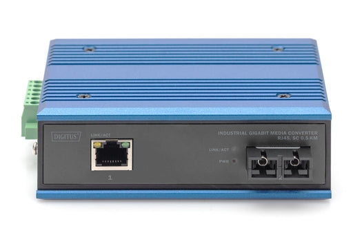 EAN 4016032487890 - Digitus DN-652101-1 convertidor de medio 1000 Mbit/s 850 nm Multimodo Negro, Azul imagen 2