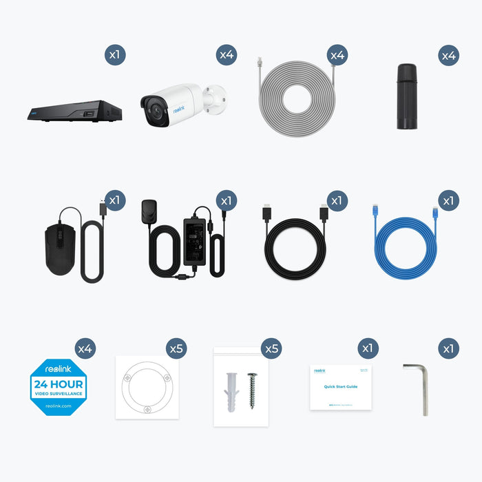 Reolink Nvs8-5mb424 7 5mp 4mp Super Hd Security Camera System