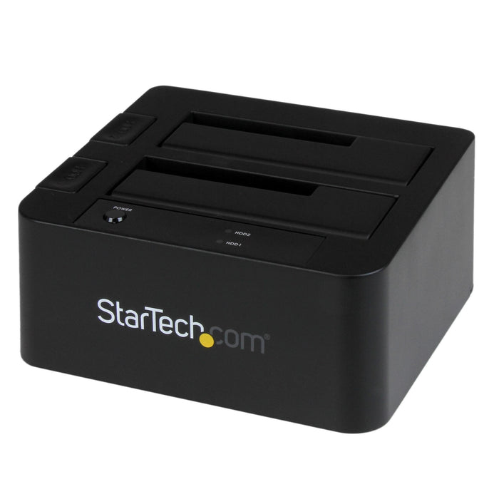 Startech.Com Dual-Bay Usb 3.0 Esata To Sata Hard Drive Docking Station Usb Hard Drive Dock External 2.53.5 Sata Iiiiii Ssdhdd Docking Station Hot-Swap Hard Drive Bays Top-Loading Controlador De Almacenamiento 2.5" 3.5" Sata 6gb/S Esata 6gb/