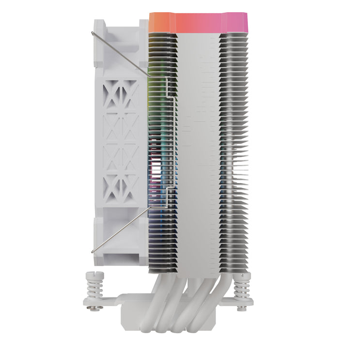 Refrigerador Nfortec Centaurus X2 Disipador Cpu Por Aire 4 Pipes Tdp 210w Blanco