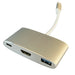 EAN 4260070128134 - LC-Power LC-HUB-C-MULTI-4 base para portátil y replicador de puertos USB 3.2 Gen 1 (3.1 Gen 1) Type-C Pla imagen 2