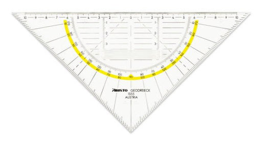 EAN 9003182155521 - Aristo AR1555/2 cirterio Tope angular 225 mm Polimetilmetacrilato (PMMA) Transparente, Amarillo 1 pieza(s imagen 1
