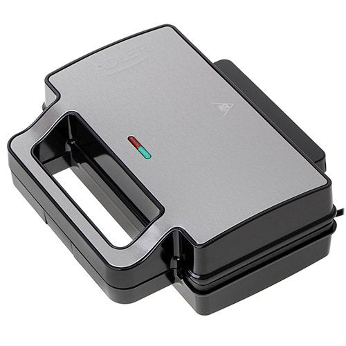 EAN 5905575903112 - Adler AD 3073 sandwichera 1400 W Negro, Plata imagen 1