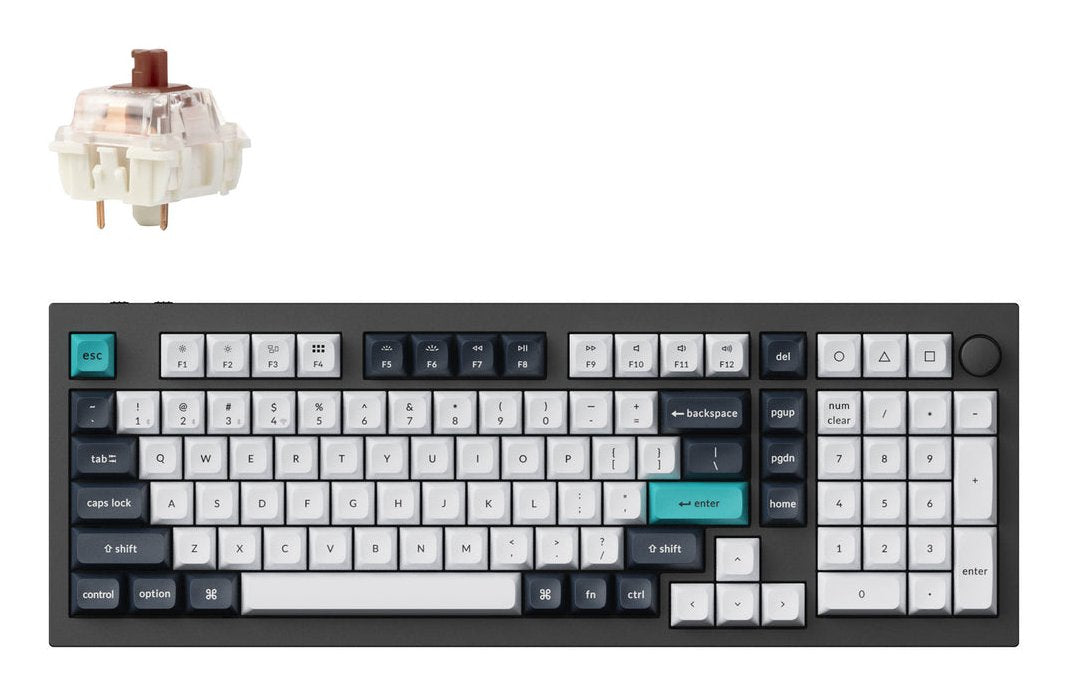 EAN 4895248874898 - Keychron Q5 Max teclado Universal USB + RF Wireless + Bluetooth QWERTZ Alemán Negro, Blanco imagen 1