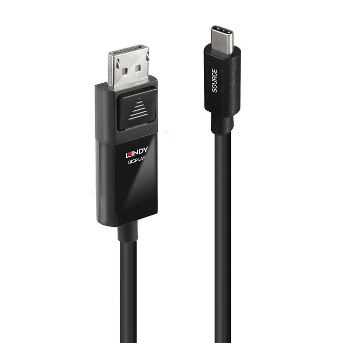 EAN 4002888433433 - Lindy 43343 adaptador de cable de vídeo 3 m USB Tipo C DisplayPort Negro imagen 1